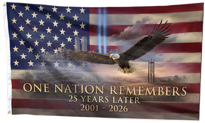 One Nation Remembers -  25 Years Later Flag