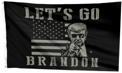 Let's GO Brandon B&W Flag