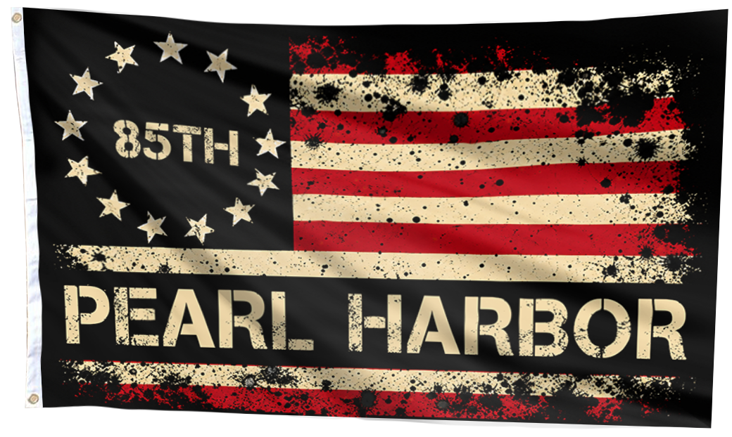 Pearl Harbor 85th Flag