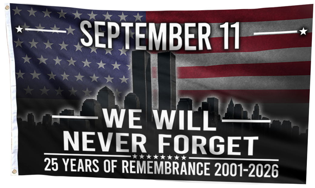 September 11 We Will Never Forget Flag