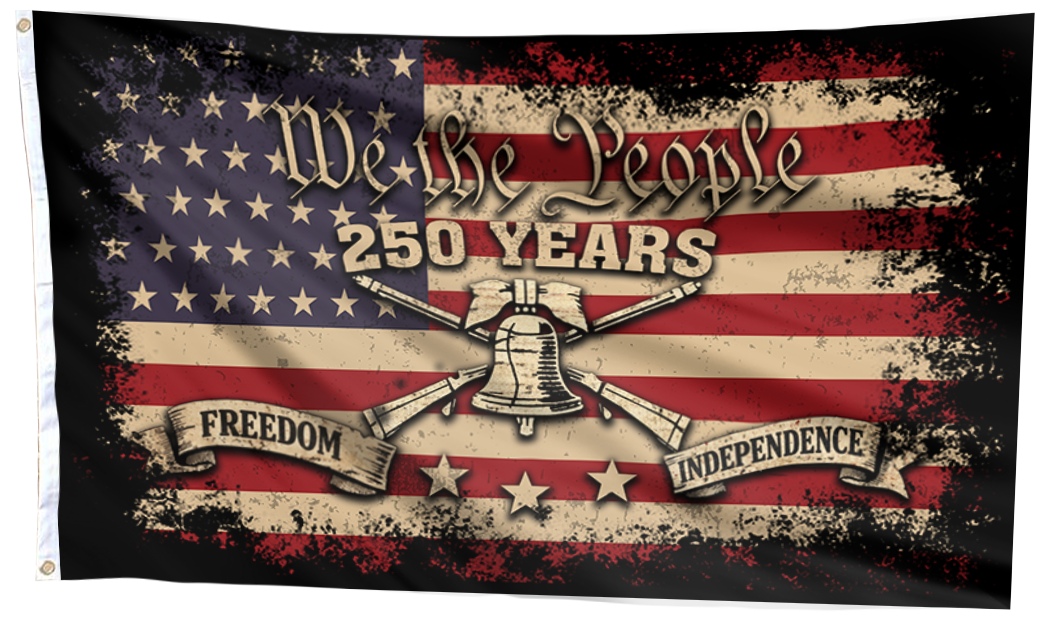We The People Patriot Bell USA Flag