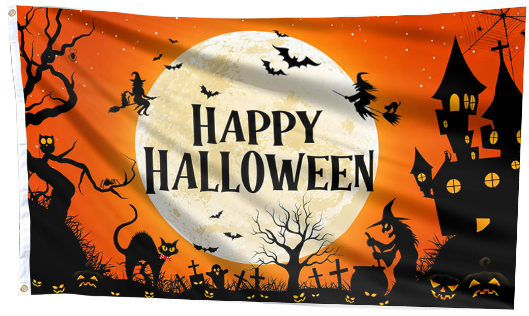 Happy Halloween Flag