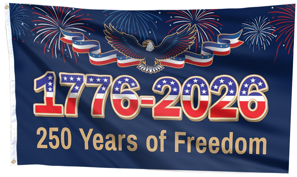 250 Years of Freedom Eagle USA Flag