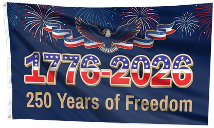 250 Years of Freedom Eagle USA Flag
