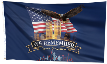 911 We Remember - Never Forget Flag