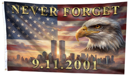 Never Forget 09.11.2001 Flag