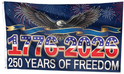 250 Years of Freedom Eagle Celebration Flag