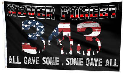 Never Forget 343 Flag