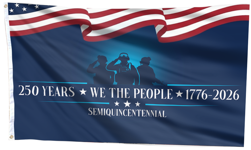 The American People: 250 Years Strong Flag