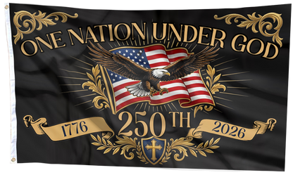 One Nation Under God 250th Eagle Flag