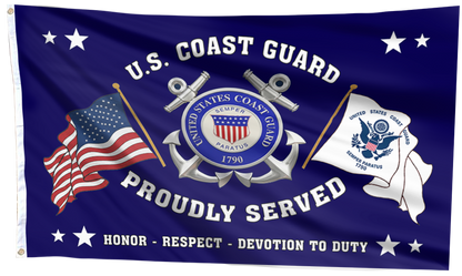 U.S. Coast Guard Proudly Served Flag