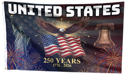United States Bell and Eagle Flag