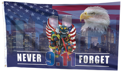 Firefighter - 9.11 - Never Forget Flag