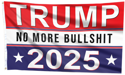 Trump No More Bullsh*t 2025 Flag