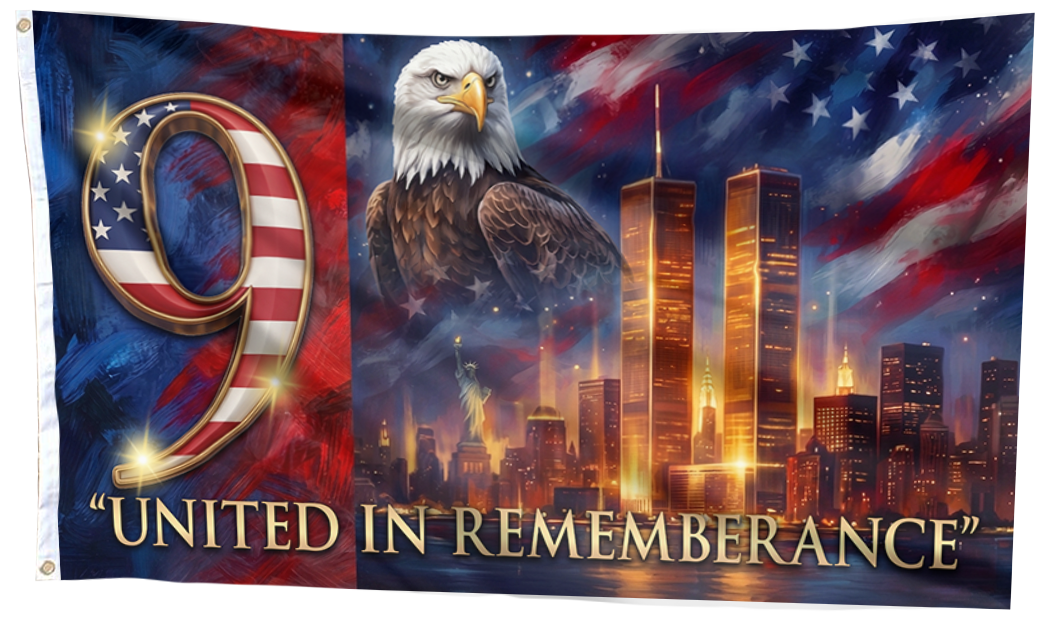 United In Remembrance Eagle Flag
