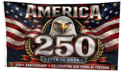 Stars & Stripes Eagle 250 Flag