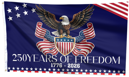 250 Years of Freedom USA Eagle Flag