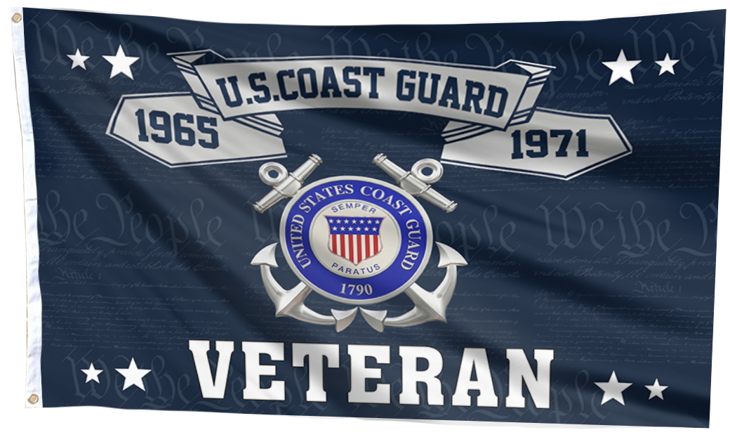U.S. Coast Guard Veteran – We The People Flag