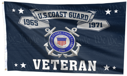 U.S. Coast Guard Veteran – We The People Flag