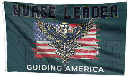 Nurse Leader Guiding America Flag