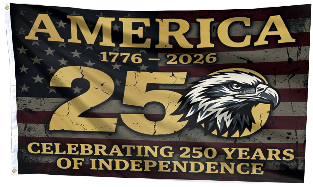 America 250 Freedom Eagle Patriotic Flag