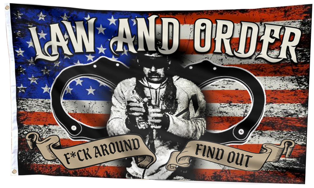 Law and Order FAFO Tactical USA Flag