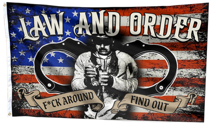 Law and Order FAFO Tactical USA Flag