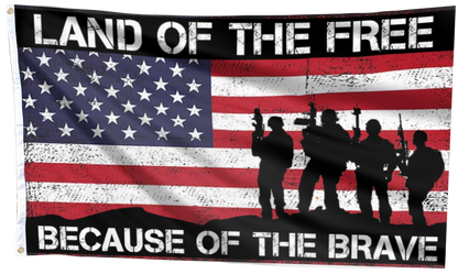 Land Of The Free USA Flag