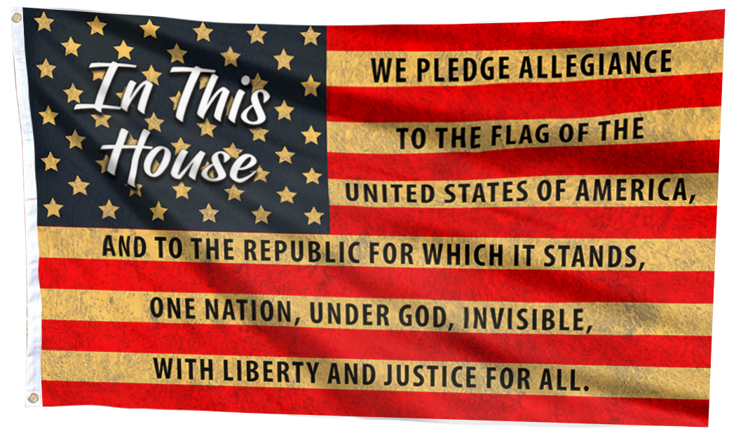 Pledge of Allegiance Patriotic American Flag