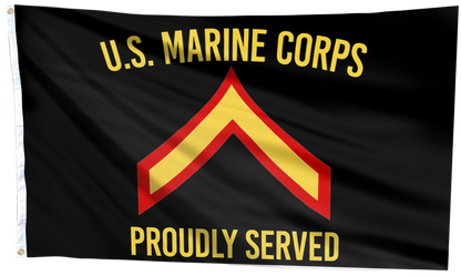 U.S. Marine Corps Proudly Served - Private First Class Flag