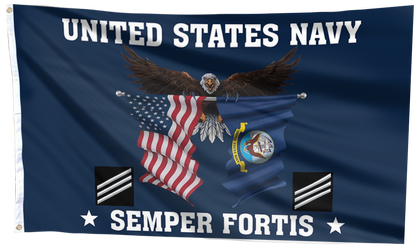 United States Navy Eagle Semper Fortis - Seaman Flag