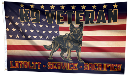 American K9 Warrior Tribute Flag