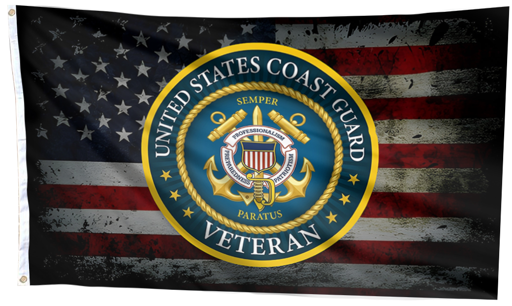 United States Coast Guard Veteran Flag