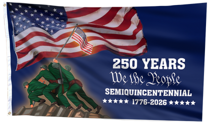 American 250 Years Semiquincentennial - We The People 1776-2026 Flag
