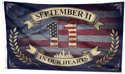 September 11 in Our Hearts Flag