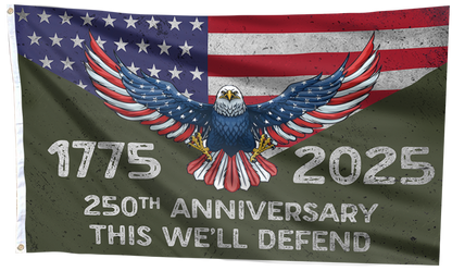 Army 250th Anniversary 1775 - 2025 Flag