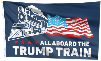 All Board The Trump Train Flag