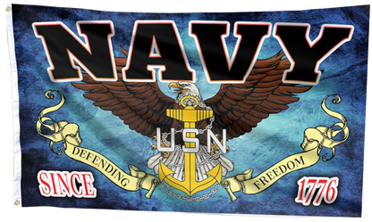 Navy Defending Freedom - USN Flag