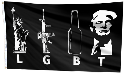 LGBT Trump Black Flag