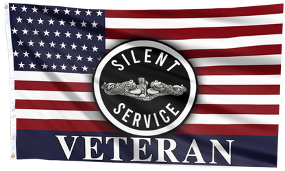 Silent Service Veteran Curve Flag