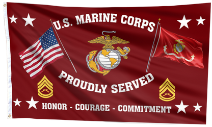 United States Marine Corps - Gunnery Sergeant Flag