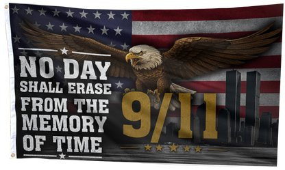 9/11 No Day Shall Erase Flag