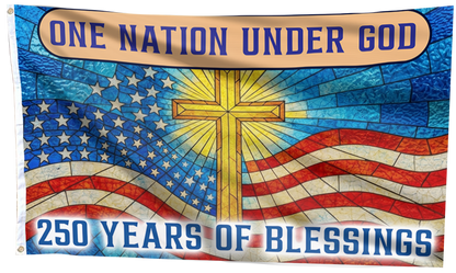 One Nation Under God Cross Flag
