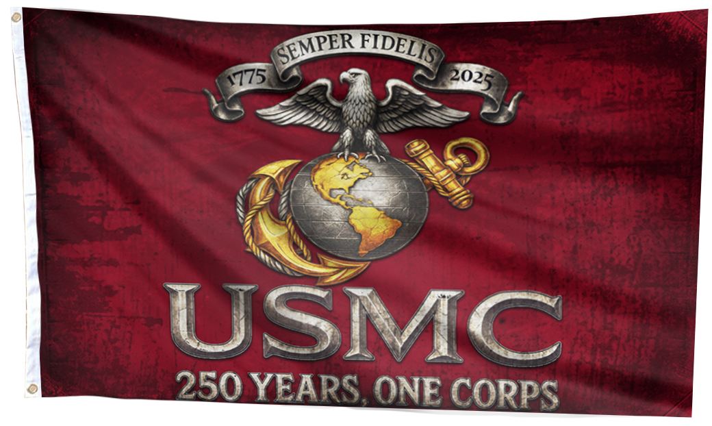 250 Years, One Corps – USMC Flag