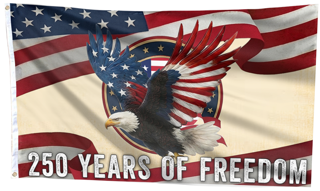250 Years of Courage and Freedom Flag