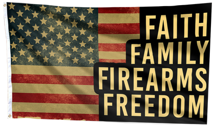 Rustic American Values Flag