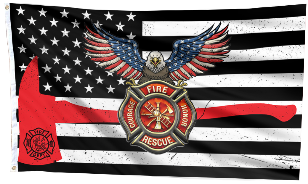 American Fire Fighter Courage and Honor Flag