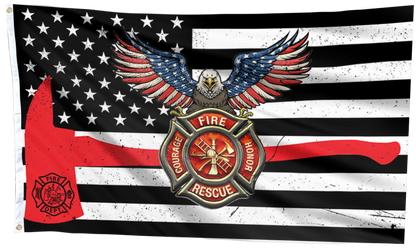 American Fire Fighter Courage and Honor Flag