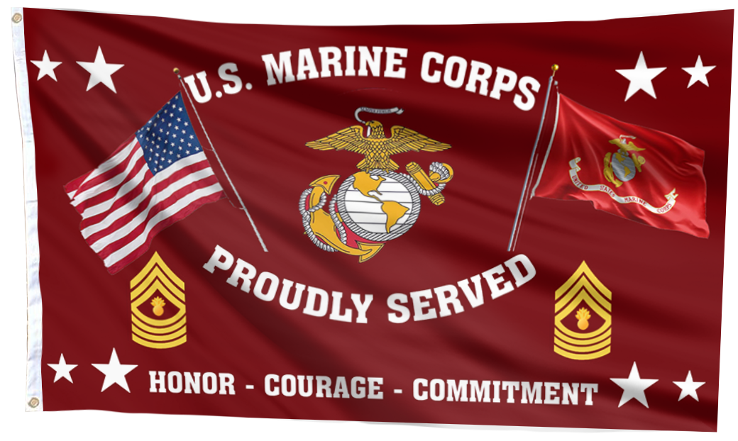 United States Marine Corps - Master Gunnery Sergeant Flag