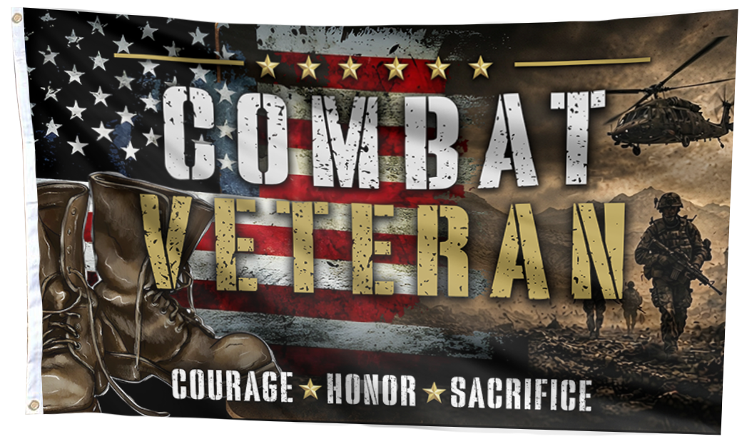 Combat Veteran Flag